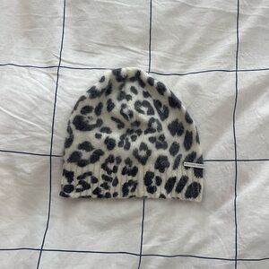 Michael Kors Leopard Print Beanie